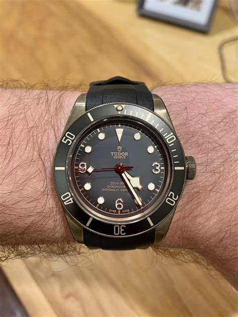 tudor black bay bronze rubber strap